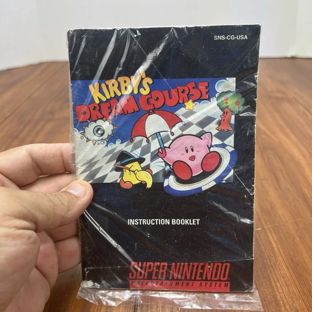 Kirby's Dream Course SNES Super Nintendo Manual Instruction ONLY Sealed